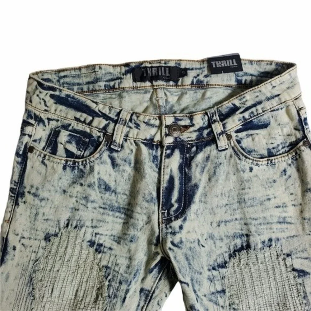 Thrill The Collection Skinny Acid Wash Jeans sz 9